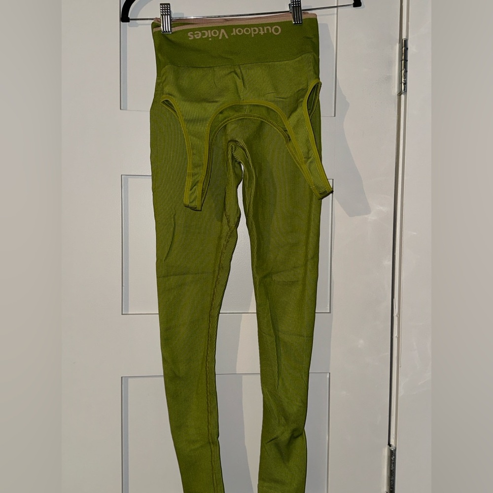 Outdoor Voices Green Leggings
